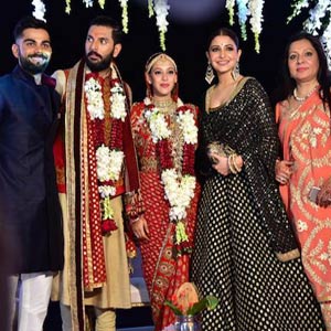 Anushka, Virat star attractions at Yuvraj Singh, Hazel Keech wedding
