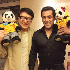Jackie Chan bonds with Salman Khan