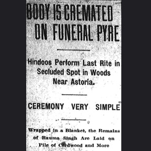 America’s “first Hindoo funeral”