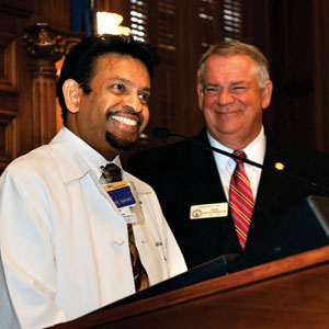Dr. Indran Indrakrishnan felicitated at the Georgia State Capitol