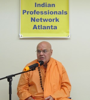 Pujya Swami Adhyatmananda’s discourses reverberate in Atlanta