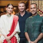 Sonam Kapoor hosts David Beckham at her new Mumbai home