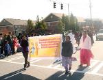Vaishnavas walk, sing in Johns Creek Founders Day Parade