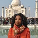Saree-clad Oprah charms Mumbai