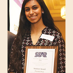 Priyanka Desai is Gwinnett 2016 STAR Student