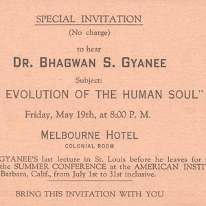 Dr. Bhagwan Gyanee Lectures in St. Louis