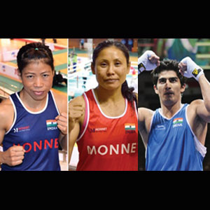 Good Sports: BOXERS READY TO SHOW THEIR MEDAL