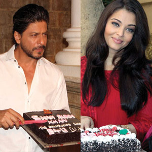 Shah Rukh turns 49, Aishwarya 41 in style
