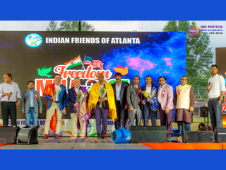 “Prince of Bhangra,” Sukhbir Singh, performs at the Indian Friends of Atlanta (IFA) Spirit of Freedom Mela