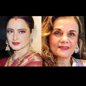 Mumtaz walks the ramp as Rekha cheers on