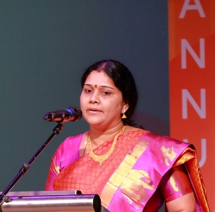 Four-year-olds and up at Carnatic Vidyalaya’s annual recital