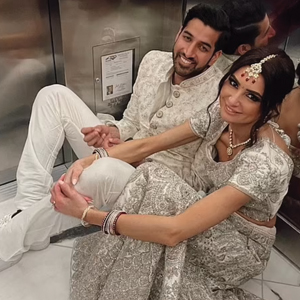Newlyweds Stuck in an Elevator