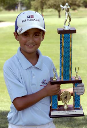 Zidan Ajani is a 7-year-old national golf champion