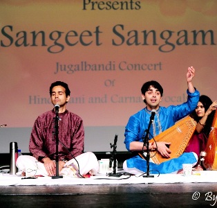Sangeet Sangam: a jugalbandi concert of classical Hindustani and Carnatic music