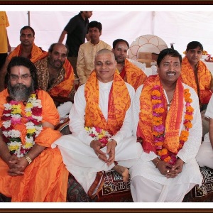 A 14-mile walk begins the day as Shiv Mandir lays foundation