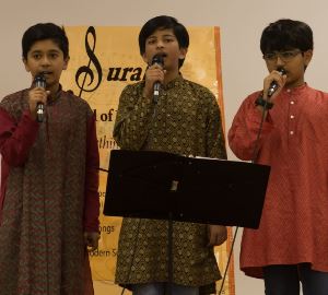Hindustani, Carnatic, and Bollywood singing at Surabhi School of Music recital