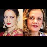 Mumtaz walks the ramp as Rekha cheers on