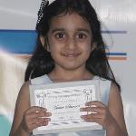 Asmee Sharma wins writing award in kindergarten